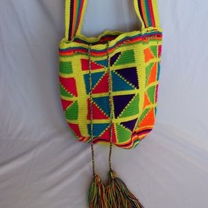 Colorful Knit Side Bag